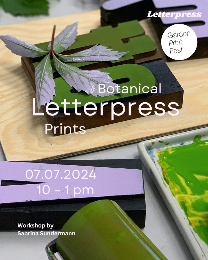 Botanical Prints Letterpress Workshop